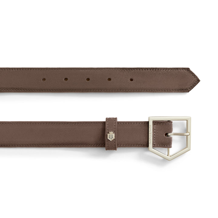 Fairfax & Favor Limited Edition Fog Suede Felbrigg Belt