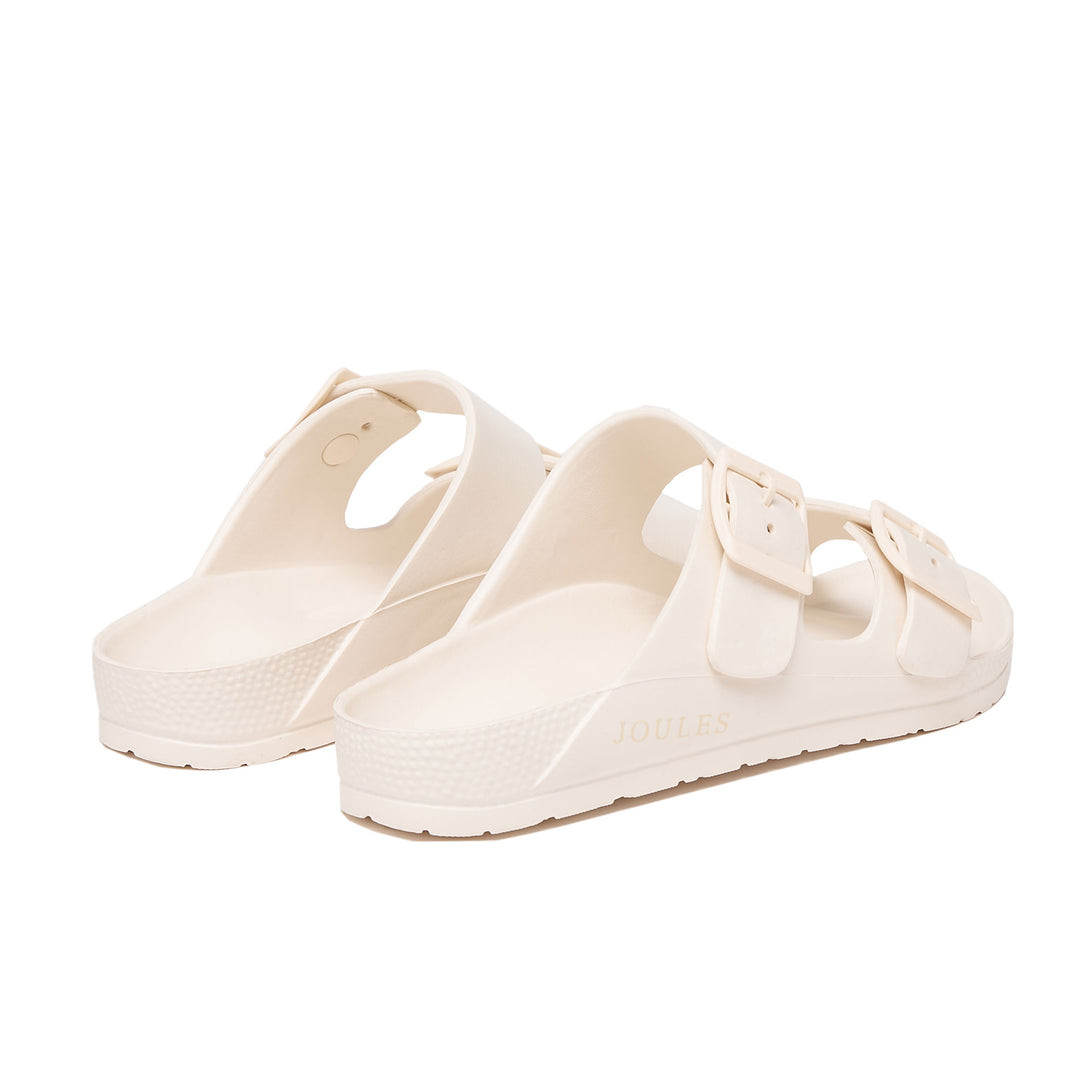 Joules Ladies Sunseeker Sliders#White