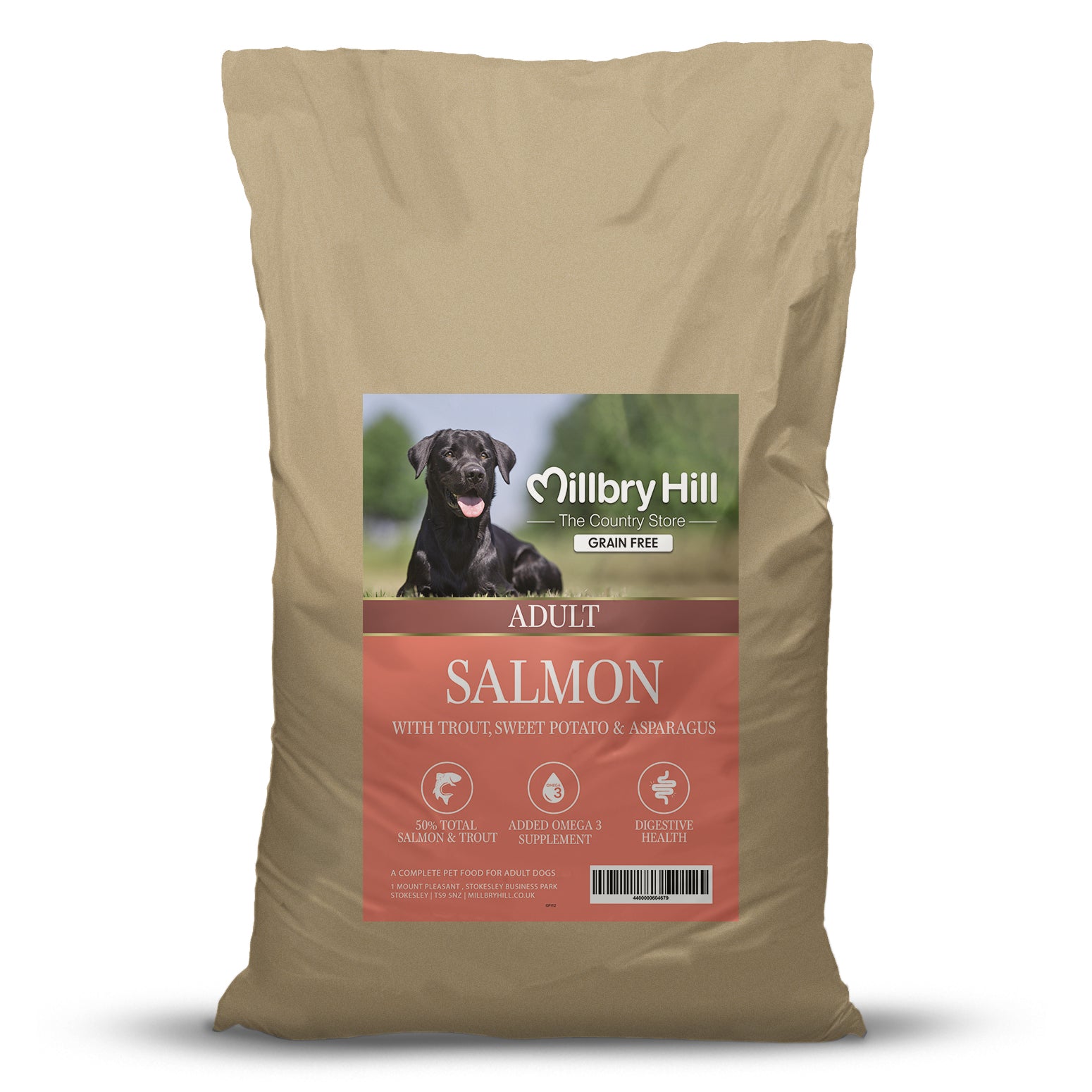 Grain Free with Salmon, Trout, Sweet Potato & Asparagus | Millbry Hill