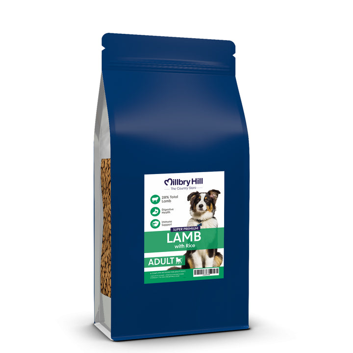 Millbry Hill Super Premium Adult Dog Food with Lamb & Rice 1.5kg