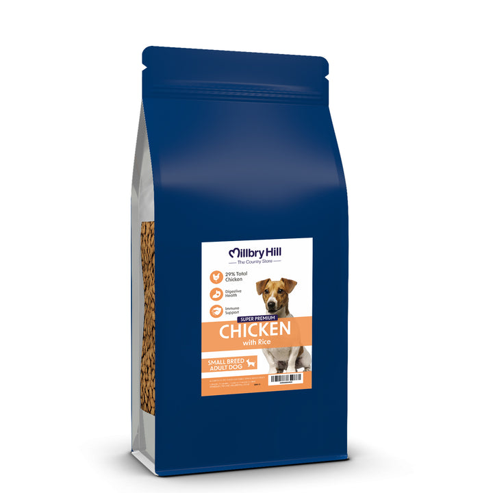 Millbry Hill Super Premium Small Breed Dog Food with Chicken & Rice 1.5kg