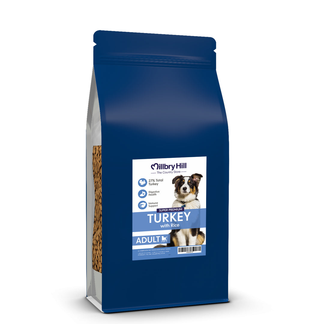 Millbry Hill Super Premium Adult Dog Food with Turkey & Rice 1.5kg
