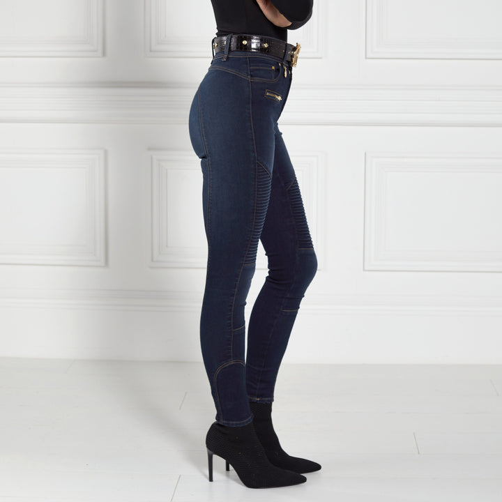 Holland Cooper HC Biker Jean in Deep Indigo#Dark Blue