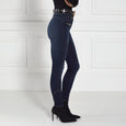 Holland Cooper HC Biker Jean in Deep Indigo#Dark Blue
