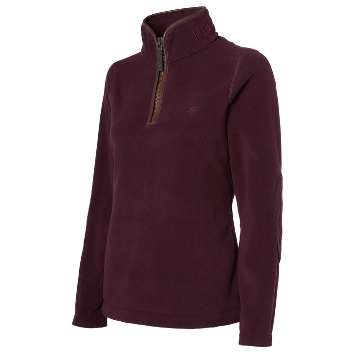 Holland Cooper Ladies Country Fleece Half Zip#Mulberry
