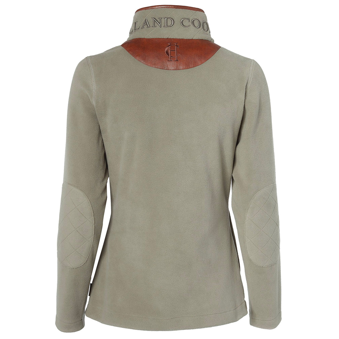 Holland Cooper Ladies Country Fleece Half Zip#Light Green