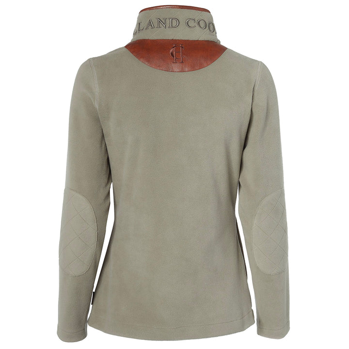 Holland Cooper Ladies Country Fleece Half Zip#Light Green