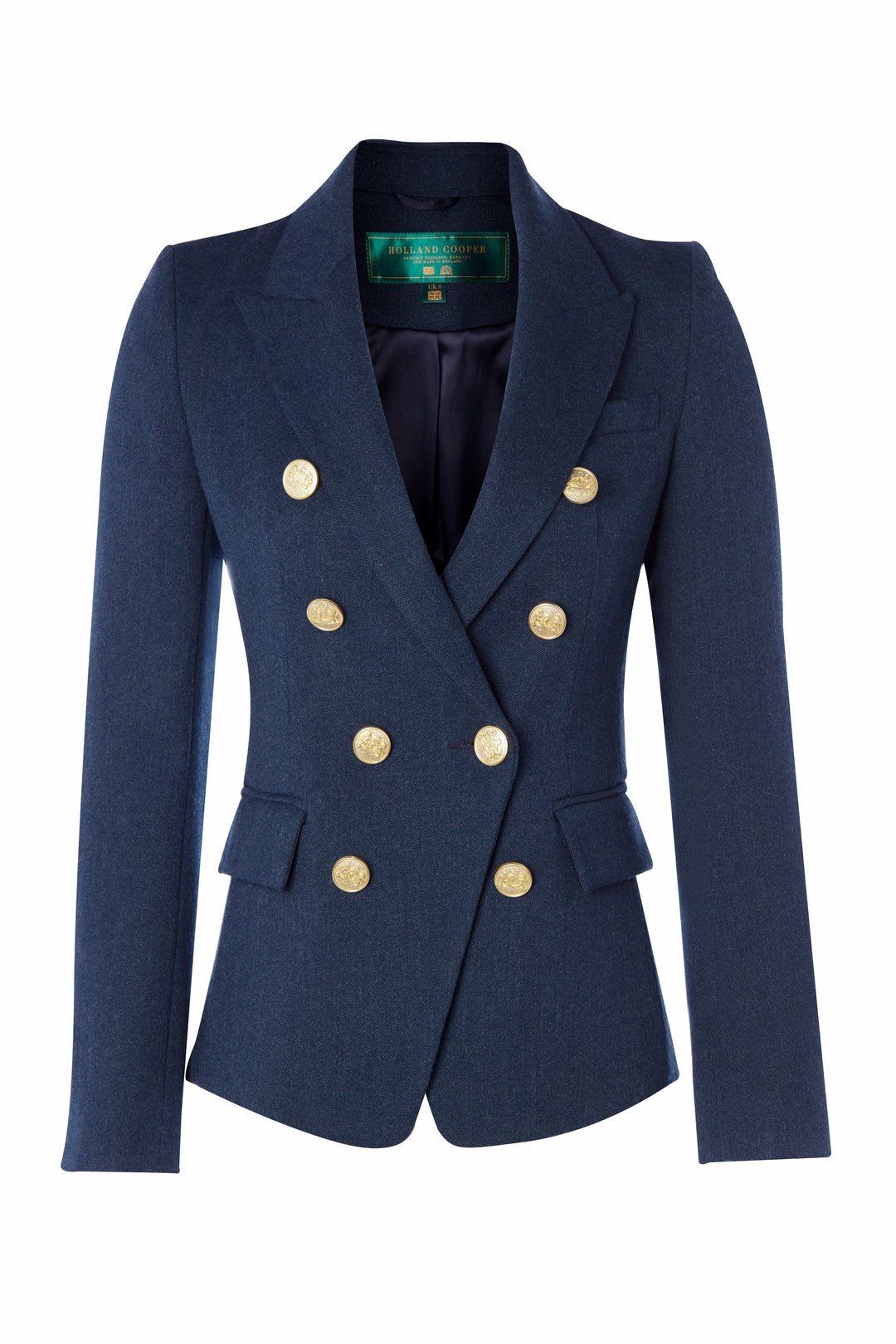 Holland Cooper Ladies Knightsbridge Blazer in Denim#Denim
