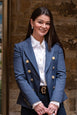 Holland Cooper Ladies Knightsbridge Blazer in Denim#Denim