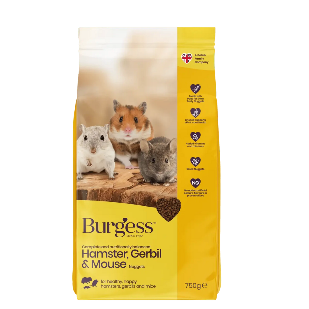Burgess Hamster Gerbil & Mouse Food 750g