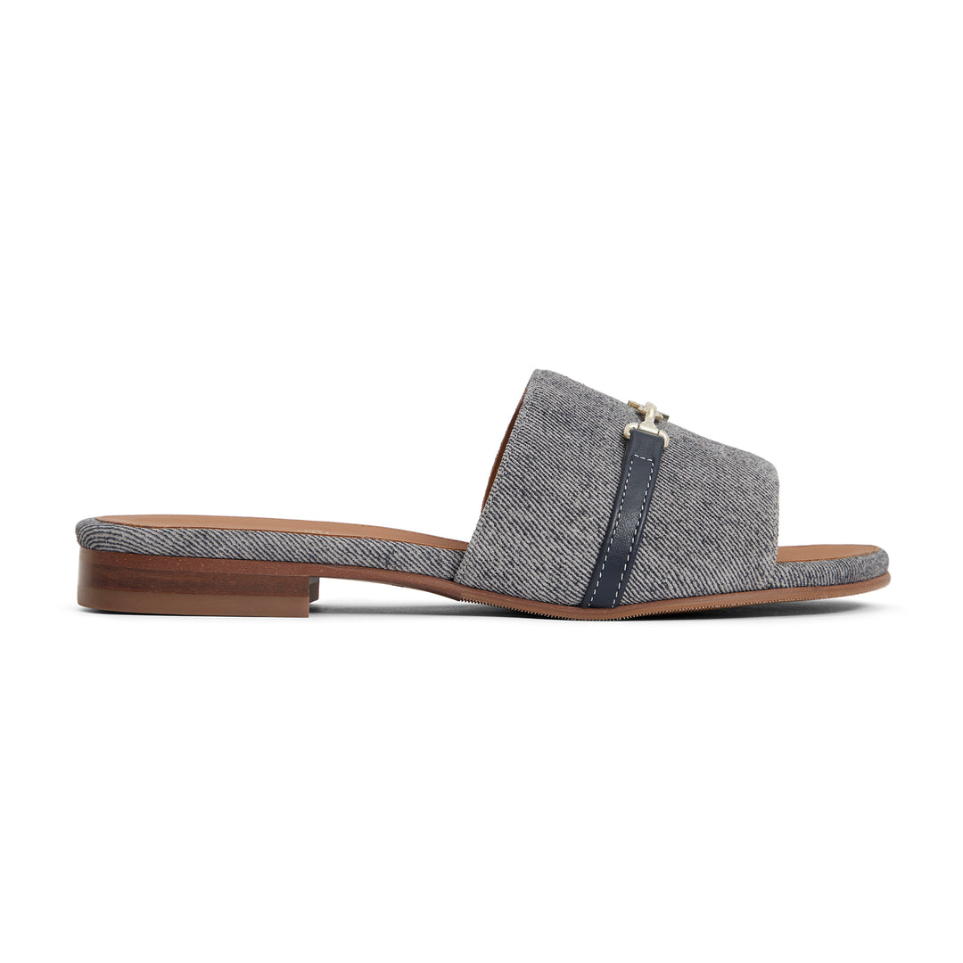 Fairfax & Favor Ladies Limited Edition Denim Suede Heacham Sandal