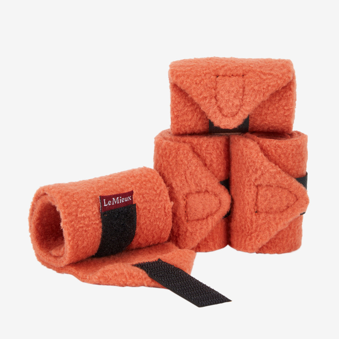 The LeMieux Mini Pony Toy Bandages in Apricot#Apricot