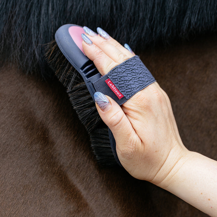 LeMieux Flexi Horse Hair Body Brush - Peony