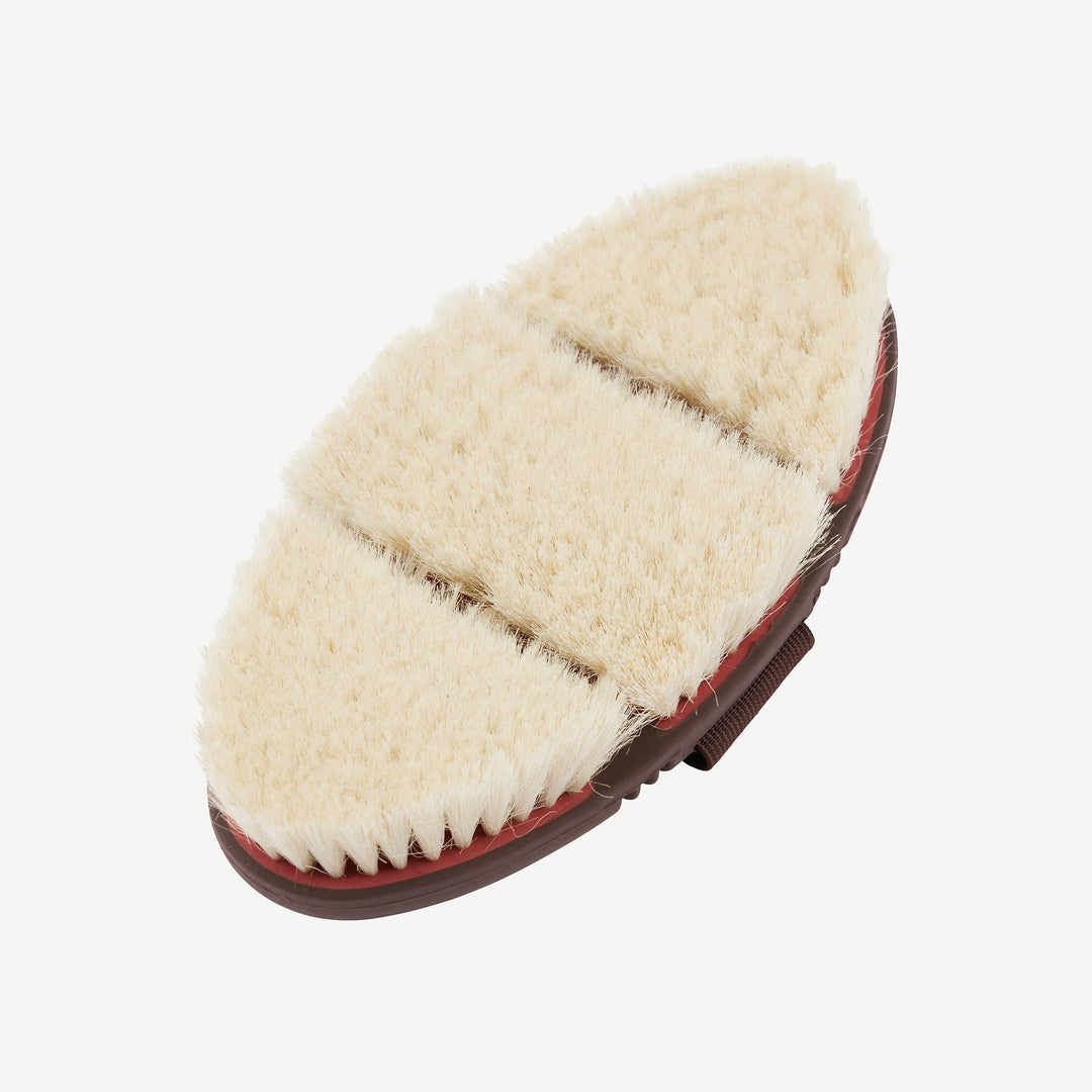 LeMieux Flexi Goat Hair Body Brush - Cranberry