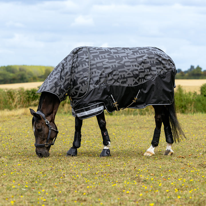 LeMieux Arika Reflective 200g Detach-A-Neck Turnout Rug Black