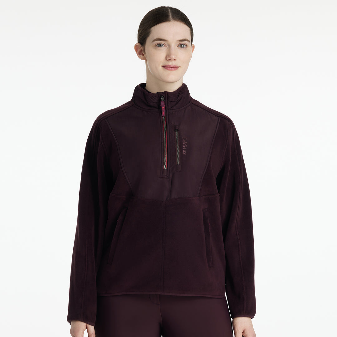 LeMieux Ladies Clara Hybrid Fleece - Damson