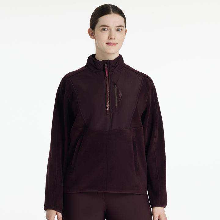LeMieux Ladies Clara Hybrid Fleece - Damson