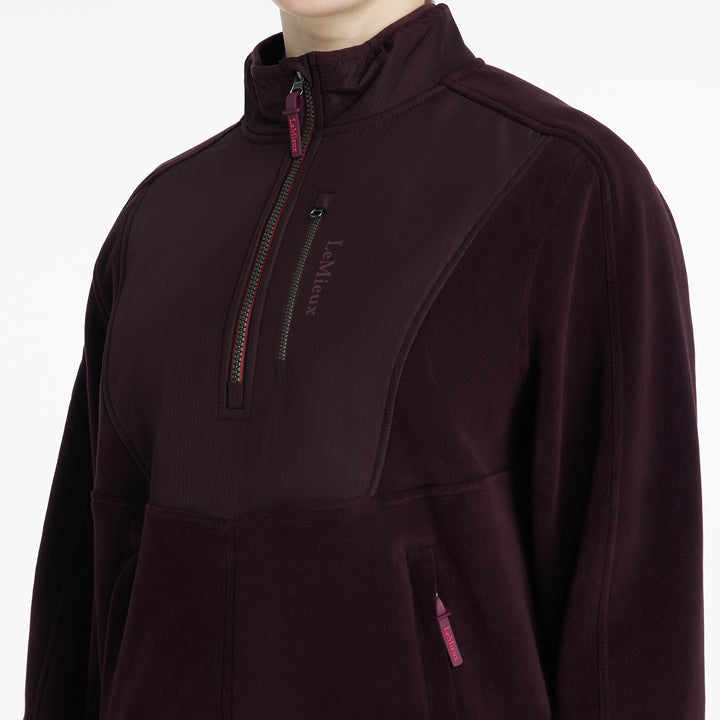 LeMieux Ladies Clara Hybrid Fleece - Damson