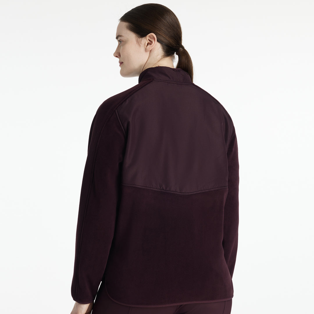 LeMieux Ladies Clara Hybrid Fleece - Damson