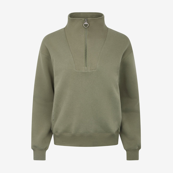 LeMieux Ladies Keira Quarter Zip Sweat - Rosemary