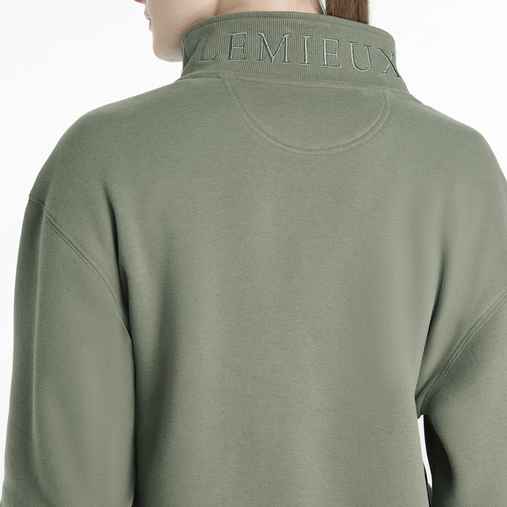 LeMieux Ladies Keira Quarter Zip Sweat - Rosemary
