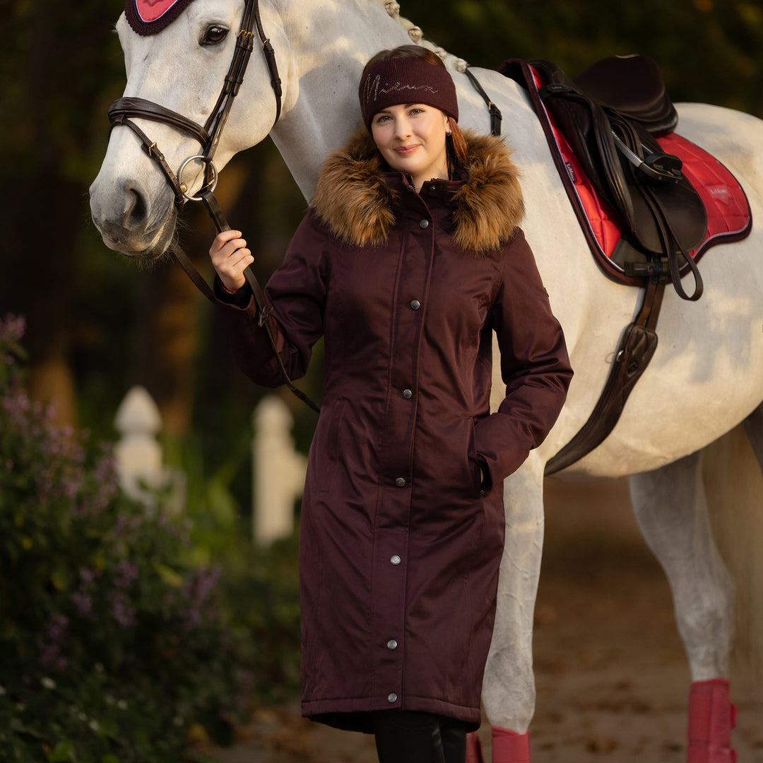 LeMieux Ladies Anya Waterproof Riding Coat - Damson