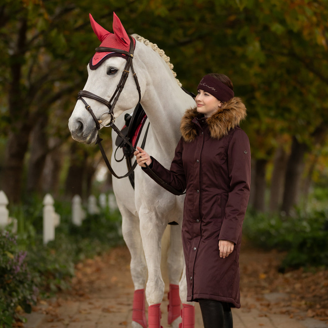 LeMieux Ladies Anya Waterproof Riding Coat - Damson
