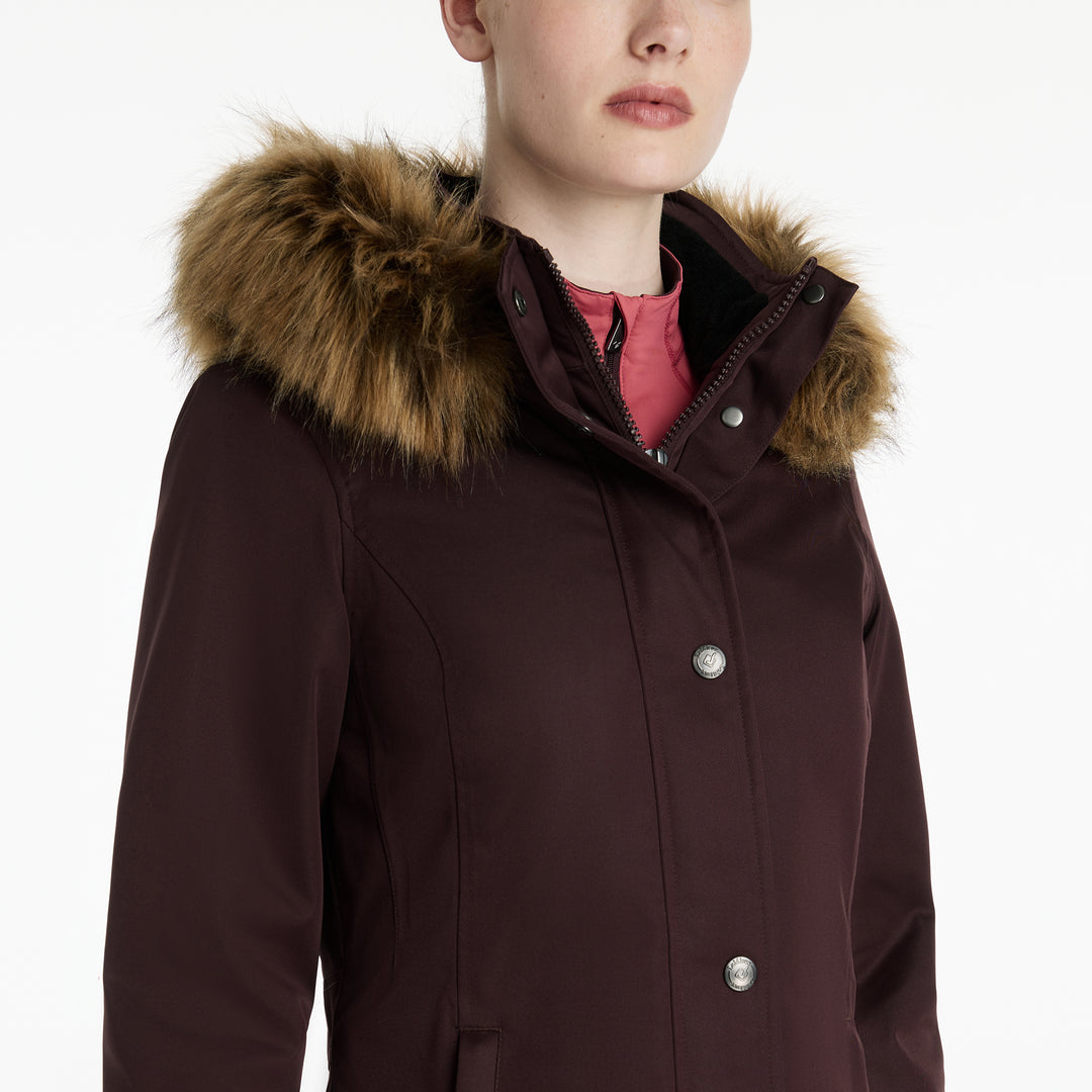 LeMieux Ladies Anya Waterproof Riding Coat - Damson