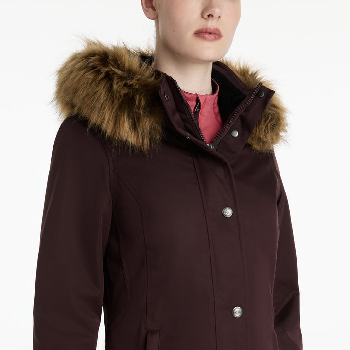 LeMieux Ladies Anya Waterproof Riding Coat - Damson