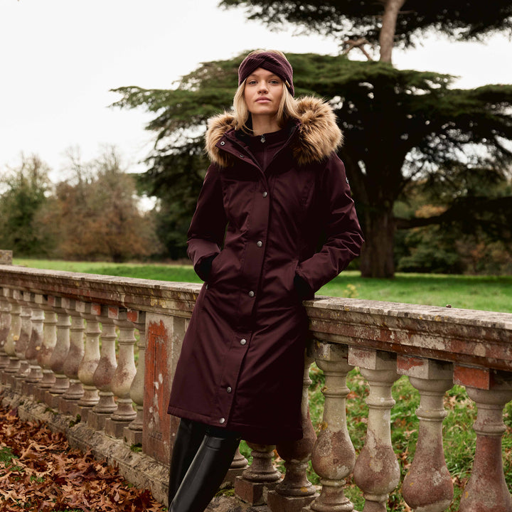 LeMieux Ladies Anya Waterproof Riding Coat - Damson