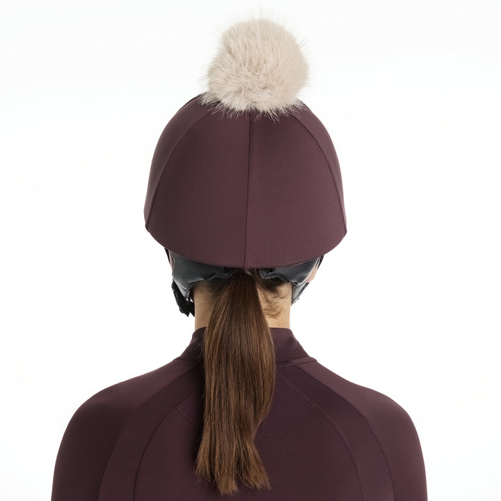 LeMieux Classique Pom Hat Silk - Damson