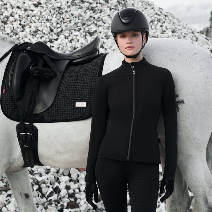 LeMieux Ladies Aspen Brushed Zip Through Jacket Black