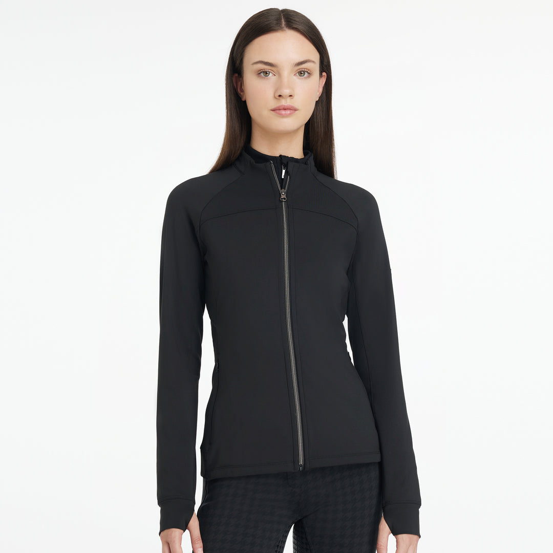 LeMieux Ladies Aspen Brushed Zip Through Jacket Black