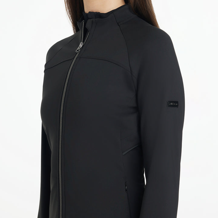LeMieux Ladies Aspen Brushed Zip Through Jacket Black