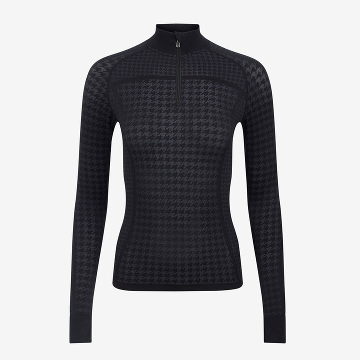 LeMieux Ladies Aspen Houndstooth Quarter Zip Top