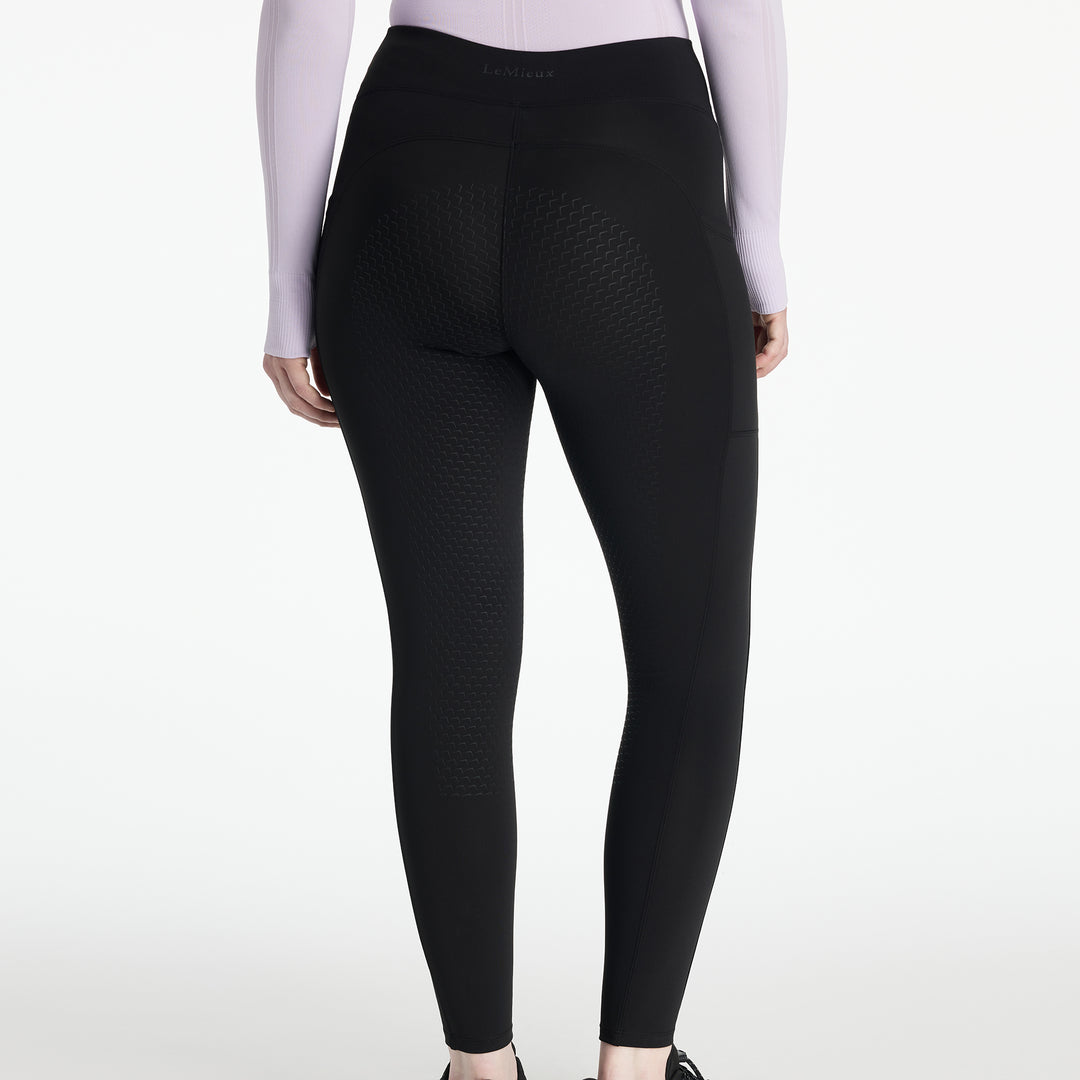 LeMieux Ladies Natalie Brushed Pull On Riding Leggings Black