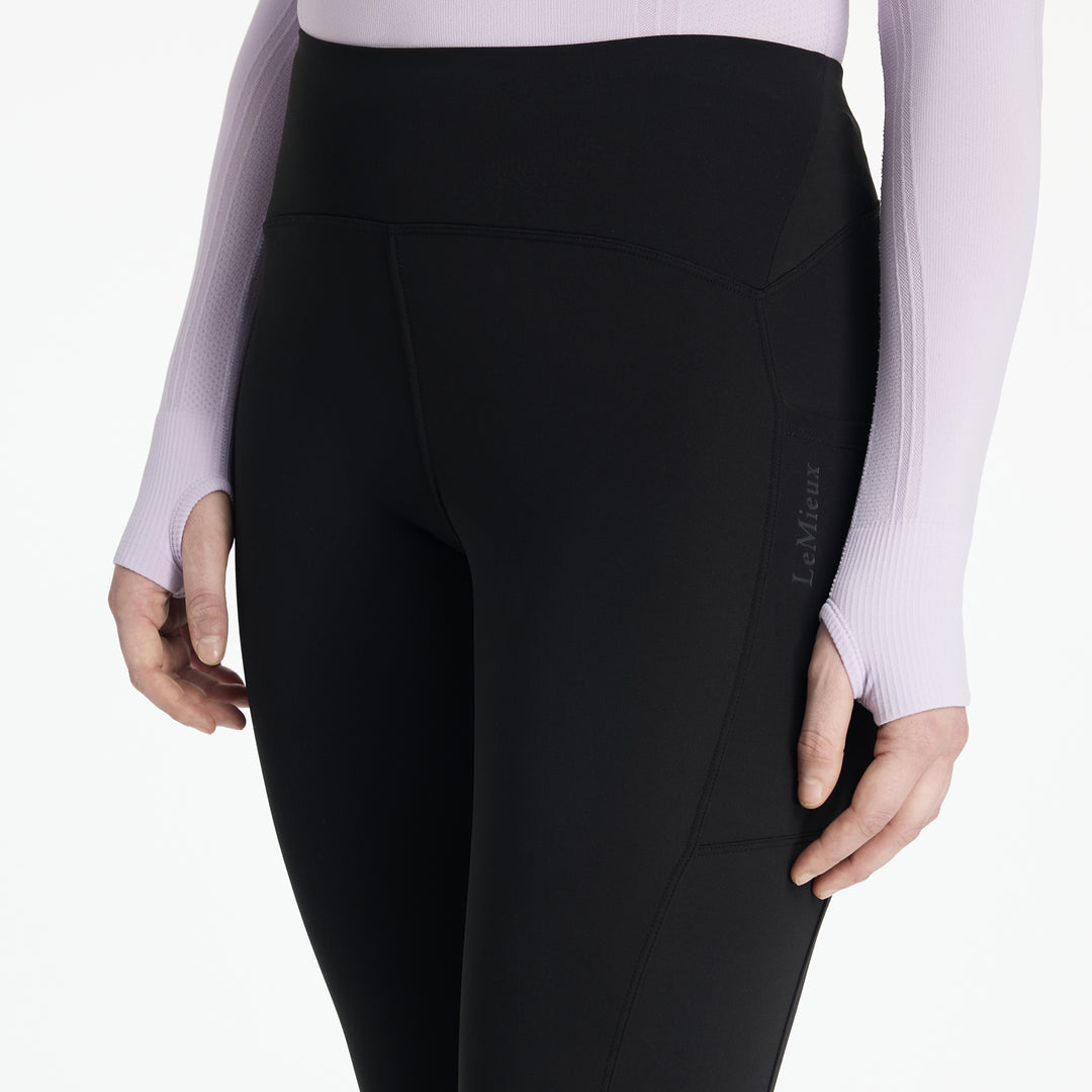 LeMieux Ladies Natalie Brushed Pull On Riding Leggings Black