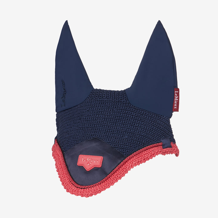 LeMieux Loire Fly Hood - Navy/Cranberry