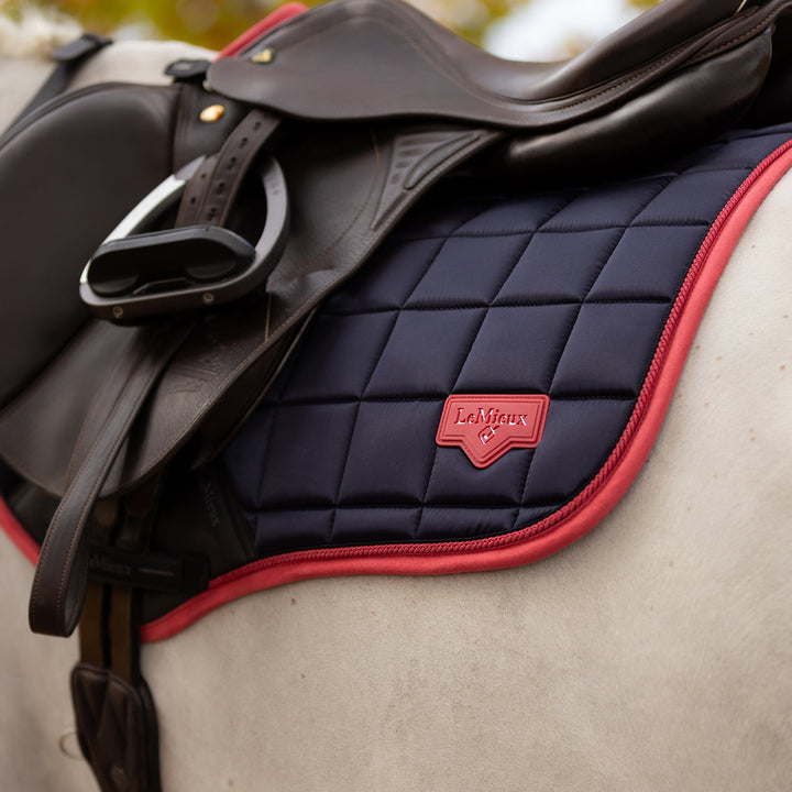 LeMieux Loire Classic Close Contact Square - Navy/Cranberry