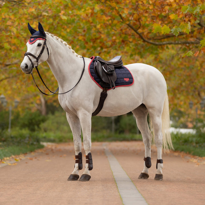LeMieux Loire Classic Close Contact Square - Navy/Cranberry