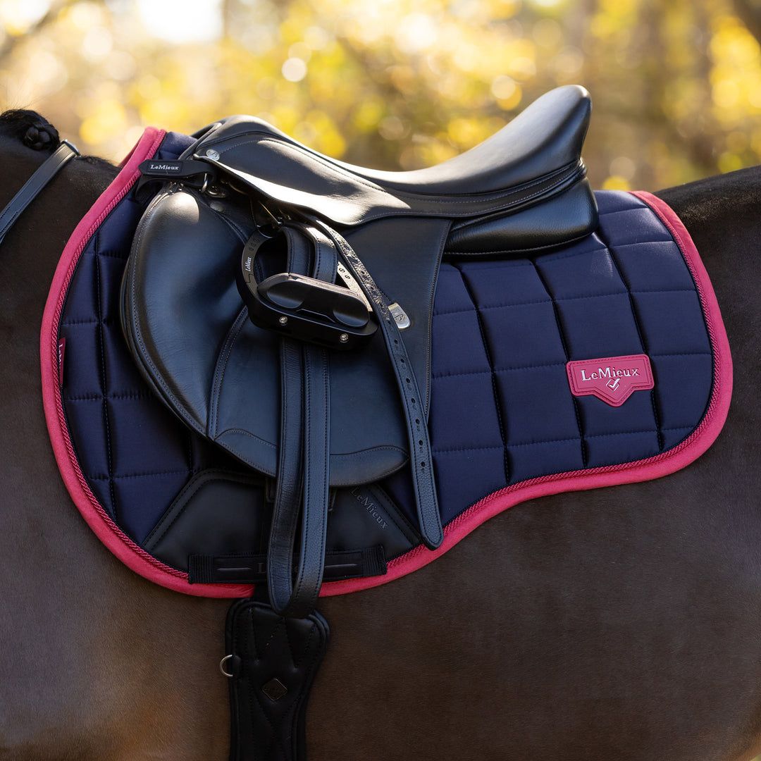 LeMieux Loire Classic GP Square - Navy/Cranberry