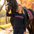 LeMieux Ladies Vida Varsity Crew Neck Sweat - Russet