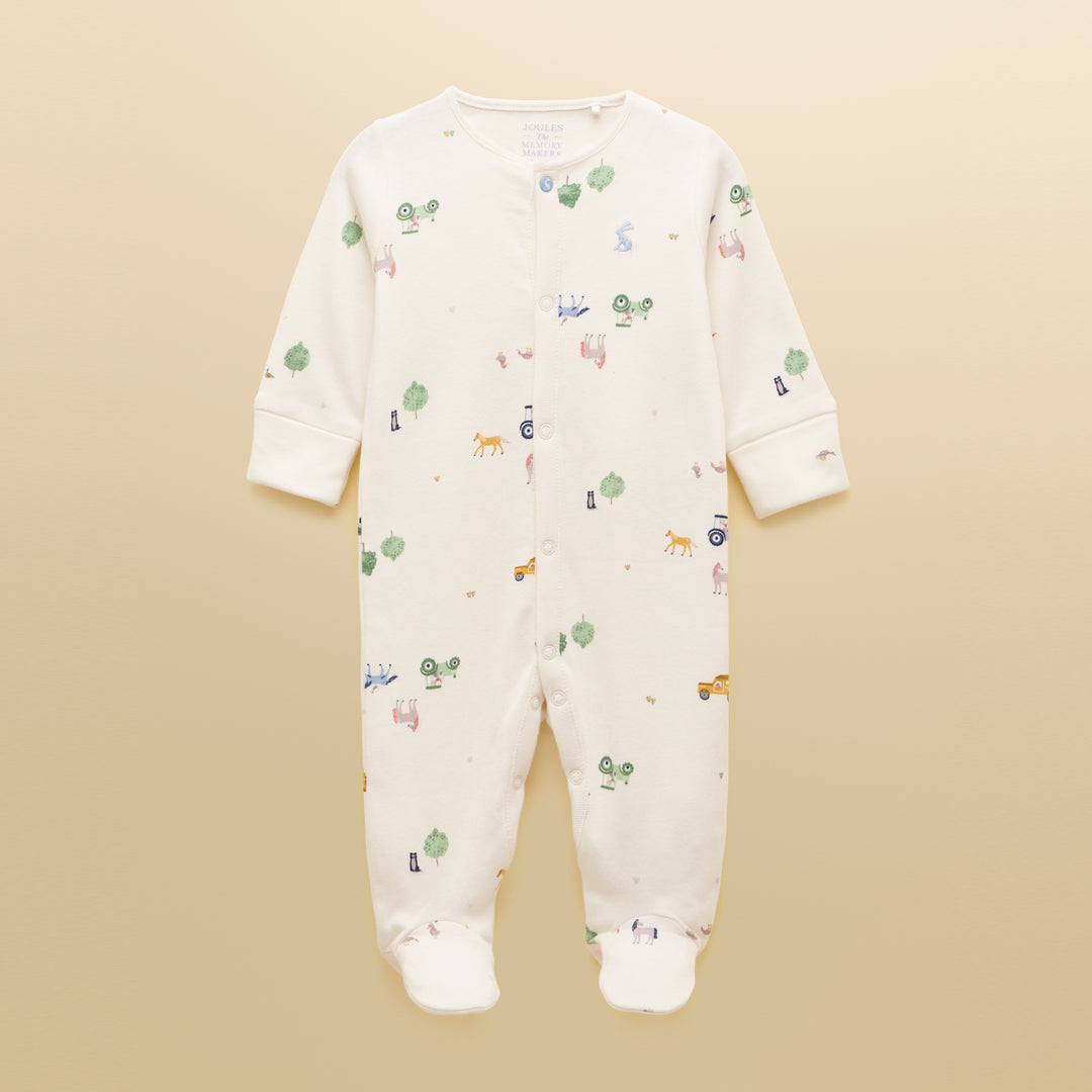Joules Baby Boy Razamataz Printed Babygrow