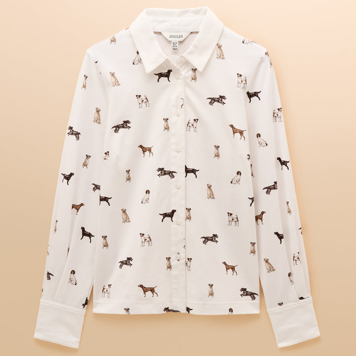 Joules Ladies Eleanor Dog Print Shirt