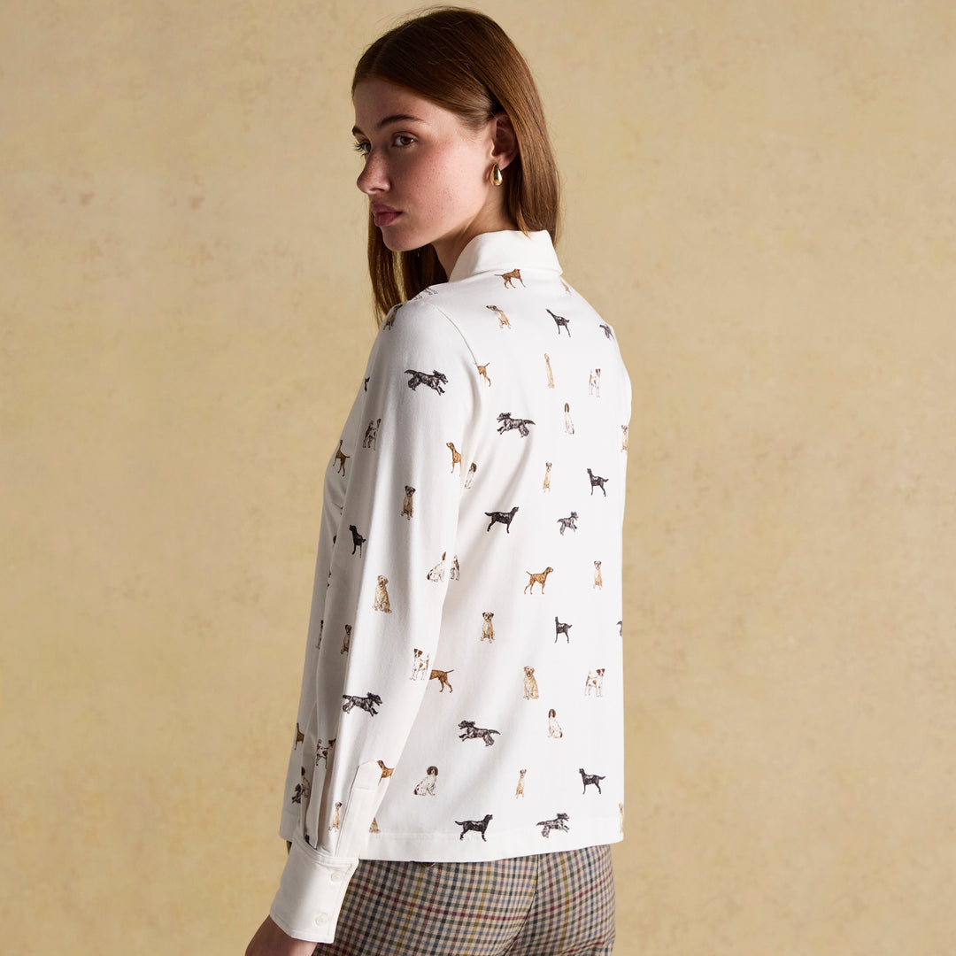 Joules Ladies Eleanor Dog Print Shirt