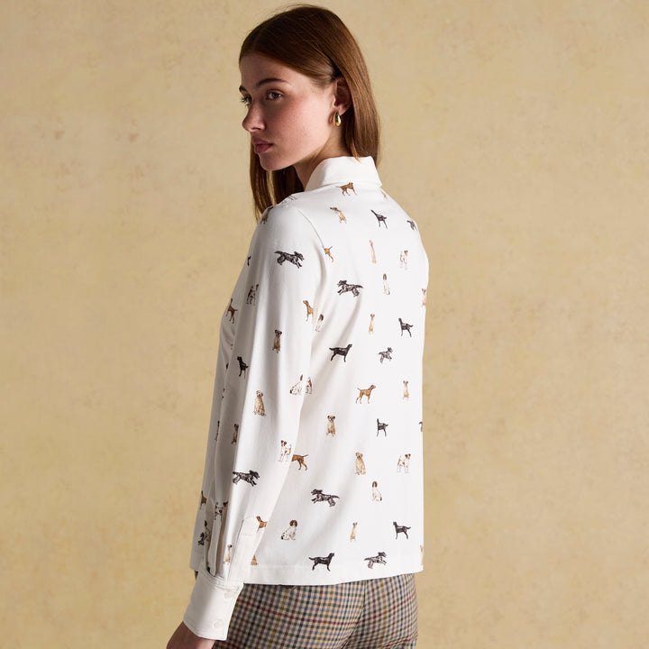 Joules Ladies Eleanor Dog Print Shirt