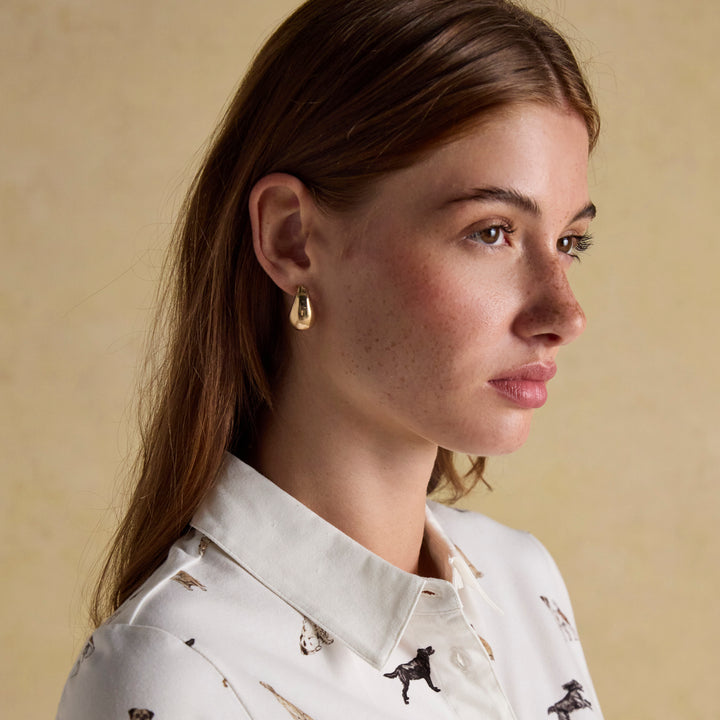 Joules Ladies Eleanor Dog Print Shirt