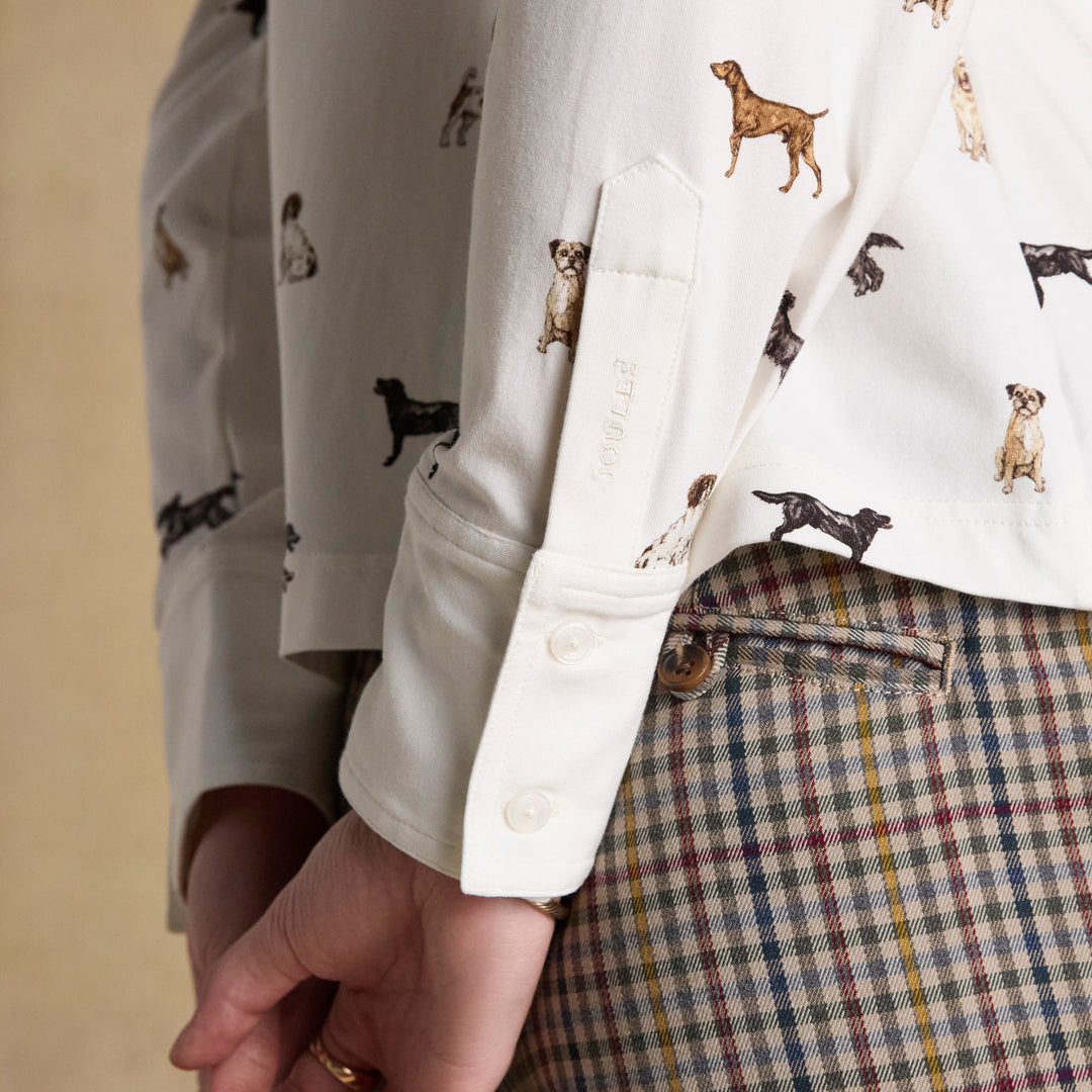 Joules Ladies Eleanor Dog Print Shirt
