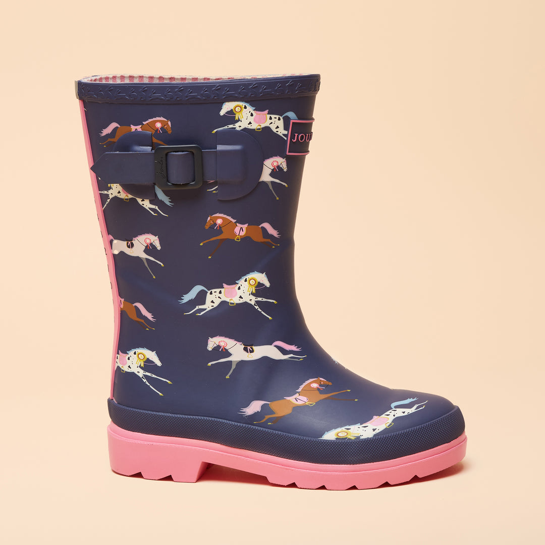Joules Girls Junior Welly Print