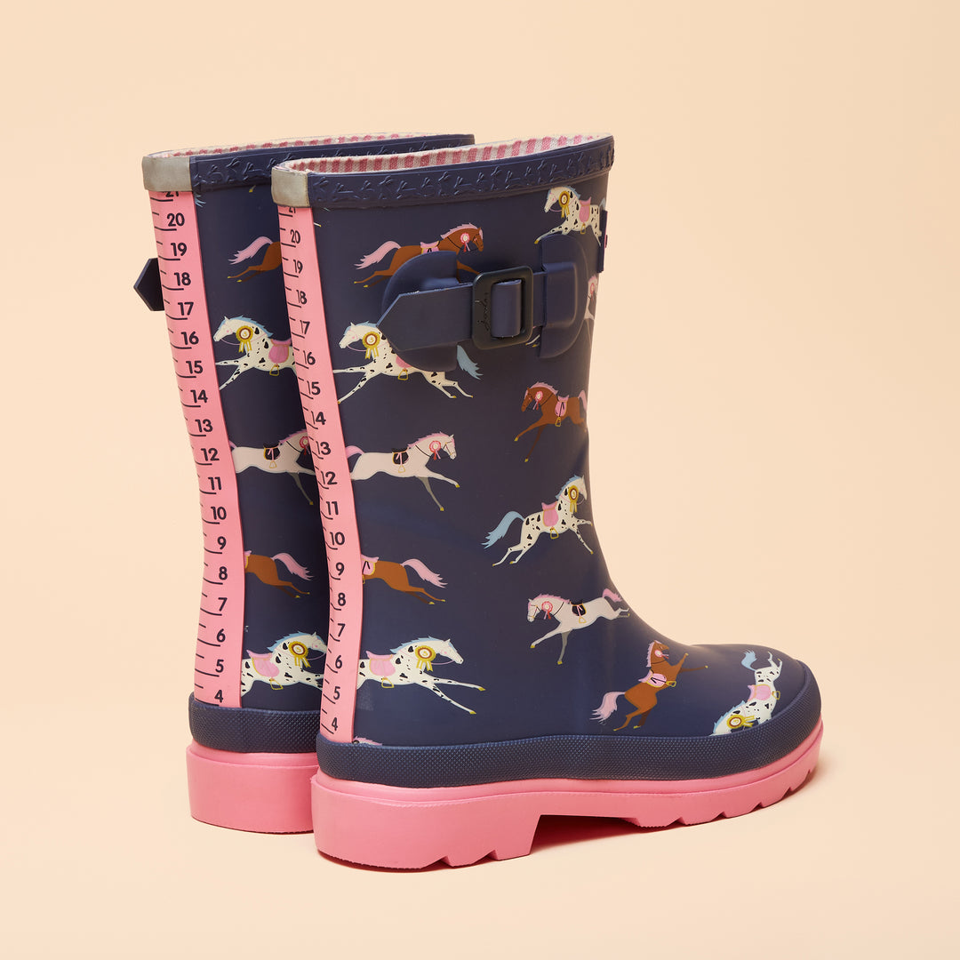 Joules Girls Junior Welly Print